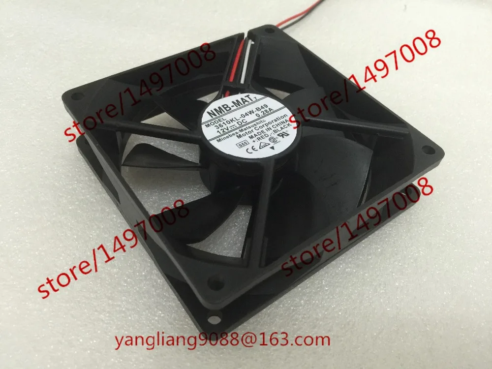 

NMB-MAT 3610KL-04W-B49 S55 DC 12V 0.28A 92x92x25mm Server Cooling Fan