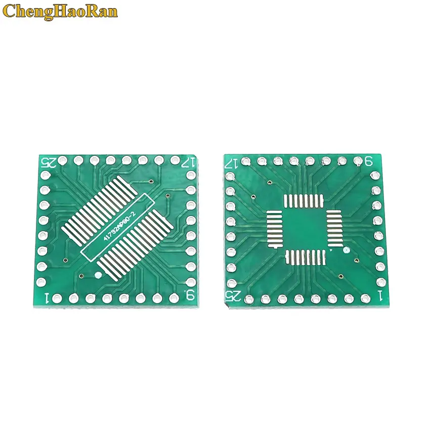 ChengHaoRan 5 Stück Adapter PCB SOP32 SSOP32 QFP32 TQFP32 LQFP32 FQFP32 zu DIP 32 Transferboard 0,8mm Rastermaß IC-Adapter-Sockel – Detail 1