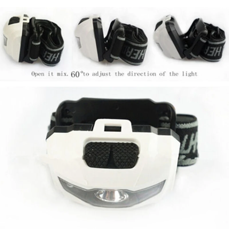 1x 900Lumen 4Mode Waterdicht R3 + 2LED Koplamp Koplamp Torch Light Koplamp