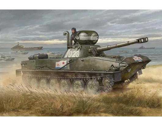 Trumpeter Model 00381 1/35 Russian PT-76B Light Amphibious Tank model kit