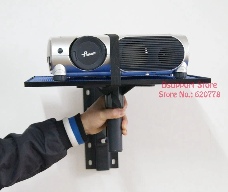 New arival Projector Wall Mount Full Motion Retractable Universal Projector Hanger Bracket Projector Bracket with tray