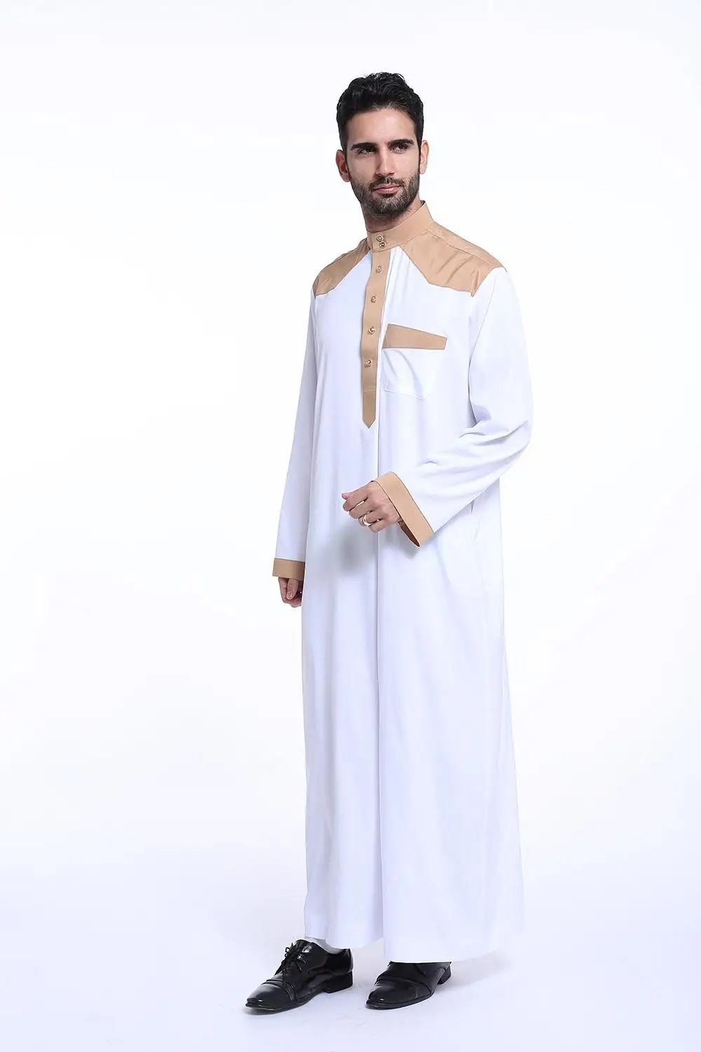 Saudi Moslim Mannen Kleding Kaftan Gewaad Pakistan Traditionele Kaftan Midden Oosten Thobe Jubba Thoub Arabia Abaya Turkse Dubai Islam