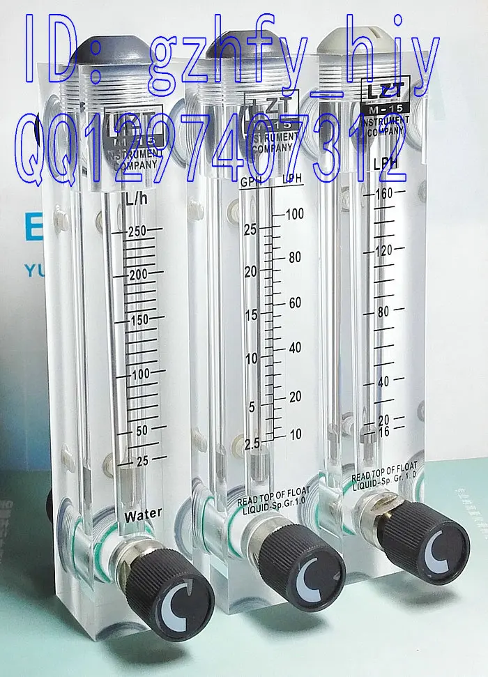 

LZT-15T adjustable panel liquid flow meter 16- 160 LPH 4 extra wire