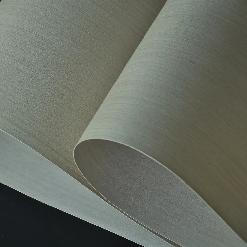 Silber Oak Engineered Holz Furnier mit Fleece Backer