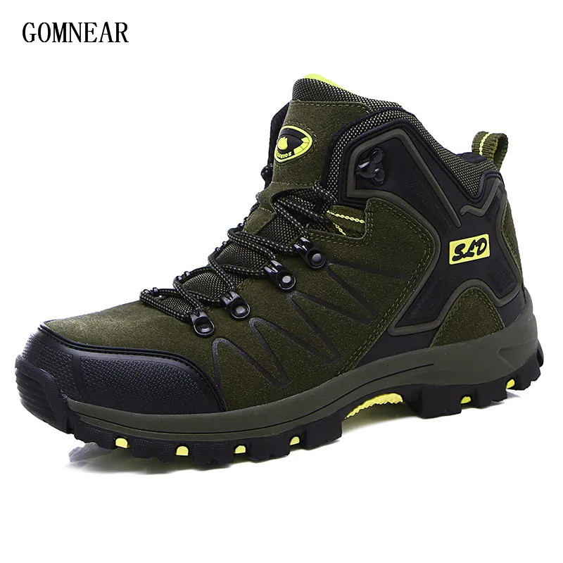 

GOMNEAR New Spring Winter Men's Hiking Boots Breathable Antiskid Outdoor Leisure Tourism Sport Shoes Camping Trekking Sneakers