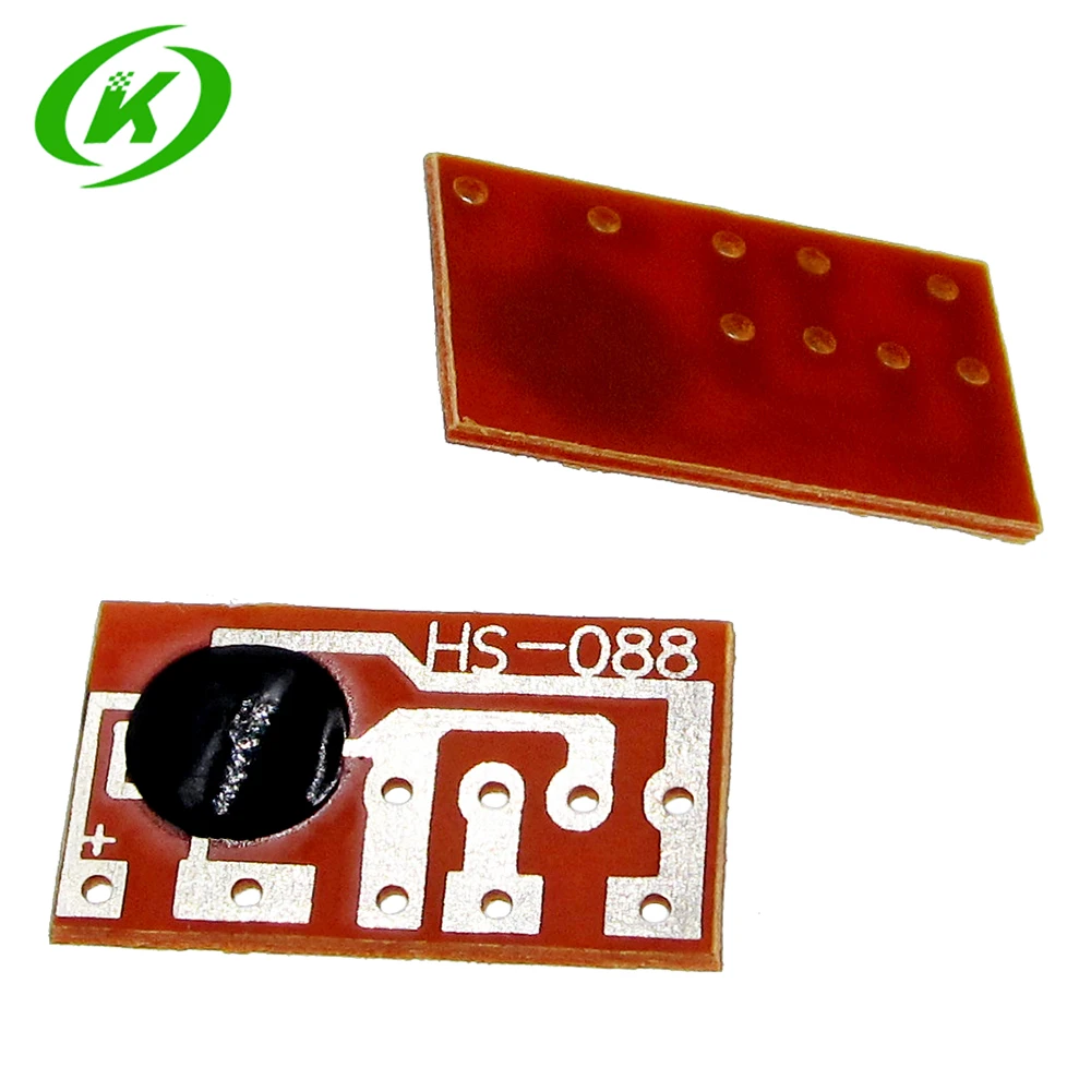 HOT 10PCS HS-088 Dingdong Tone Doorbell Music Voice Module Board IC Sound Chip For DIY/Toy PX088A