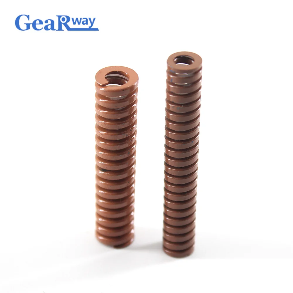 Gearway 2pcs Brown Die Spring Super Heavy Loading Compression Spring TB8x60/8x65/8x70/8x95/8x100mm Mould Die Compression Spring