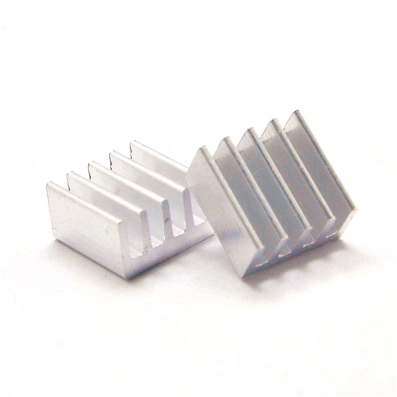 10pcs/lot Aluminum Heatsink 8.8x8.8x5mm with 8810 Thermally Conductive Adhesive Tapes Electronic Chip Cooling Radiator Cooler