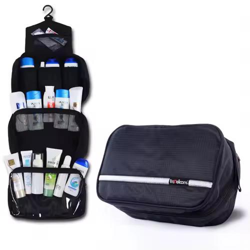 Men Large Waterproof Makeup Bag Male Female Travel Beauty Cosmetic Organizer Case Big Necessaries Make Up Women Toiletry Pouch - Image 11