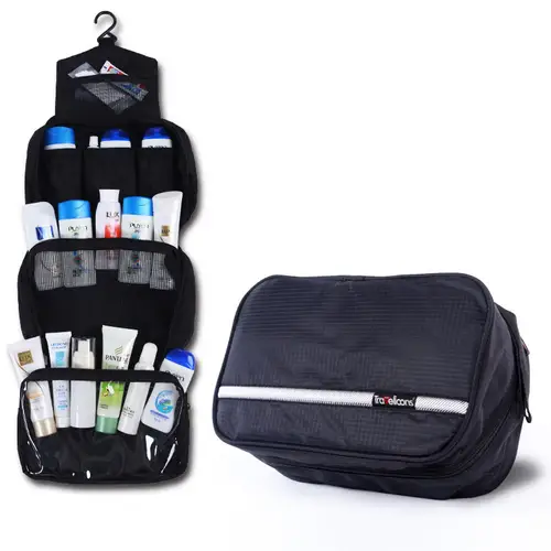 Men Large Waterproof Makeup Bag Male Female Travel Beauty Cosmetic Organizer Case Big Necessaries Make Up Women Toiletry Pouch - Image 11