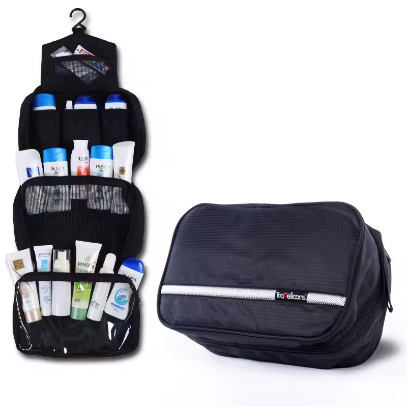 Men Large Waterproof Makeup Bag Male Female Travel Beauty Cosmetic Organizer Case Big Necessaries Make Up Women Toiletry Pouch - Image 11