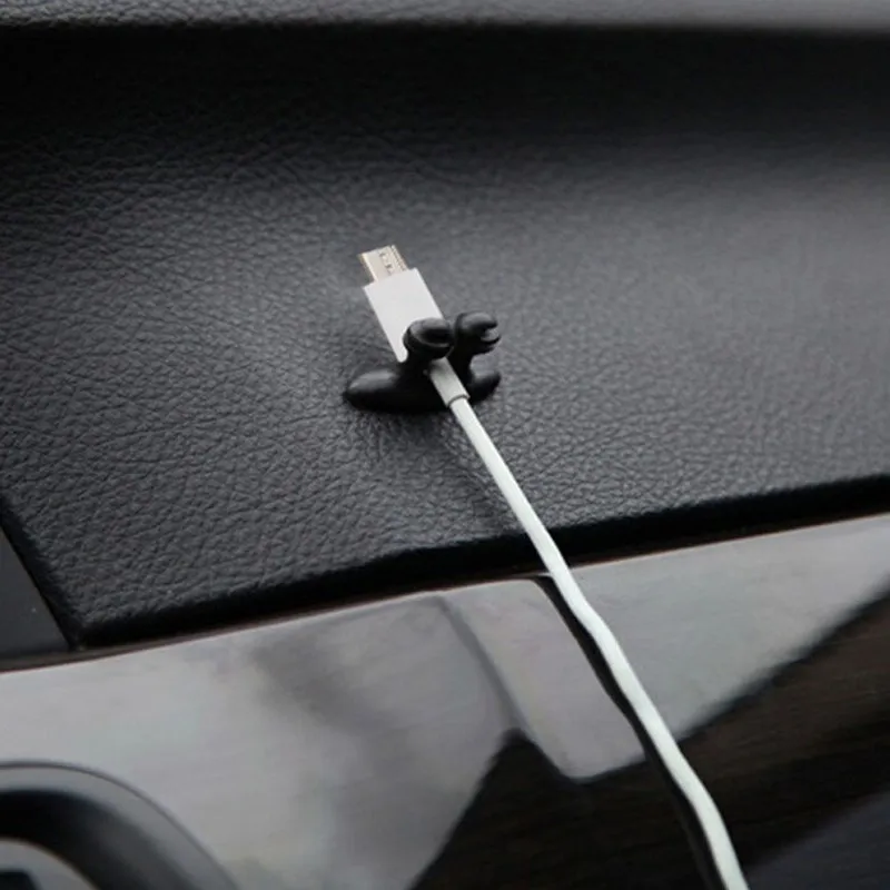 لفاف كابل لاصق داخلي للسيارة ، منظم سماعات الأذن ، حامل تخزين الأسلاك ، مقاطع إدارة الحبل ، 6 *