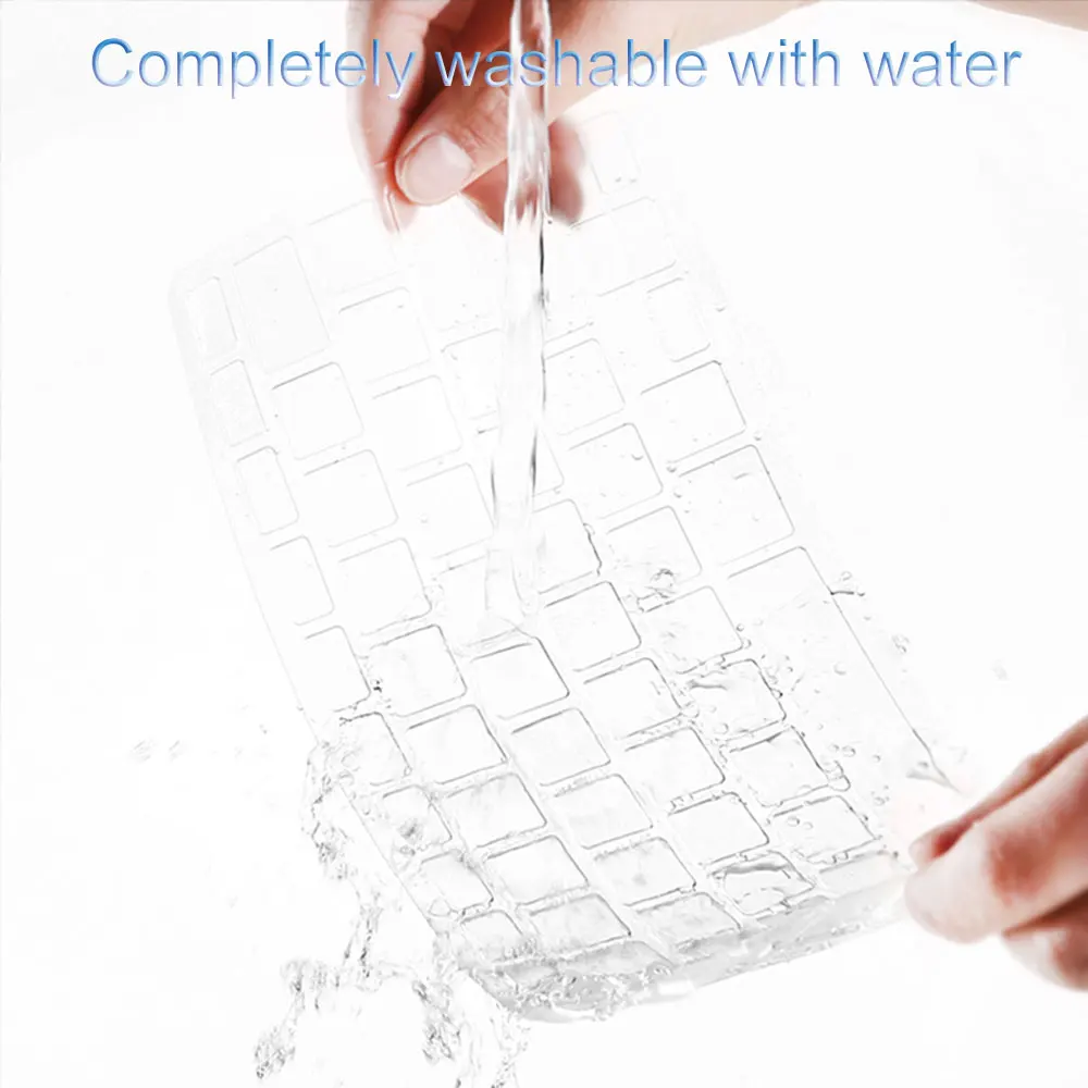 WIWU US Layout Laptop Keyboard Cover for MacBook Pro 16 2023 High Transparency No Letters Waterproof for MacBook Air 13.6 2024