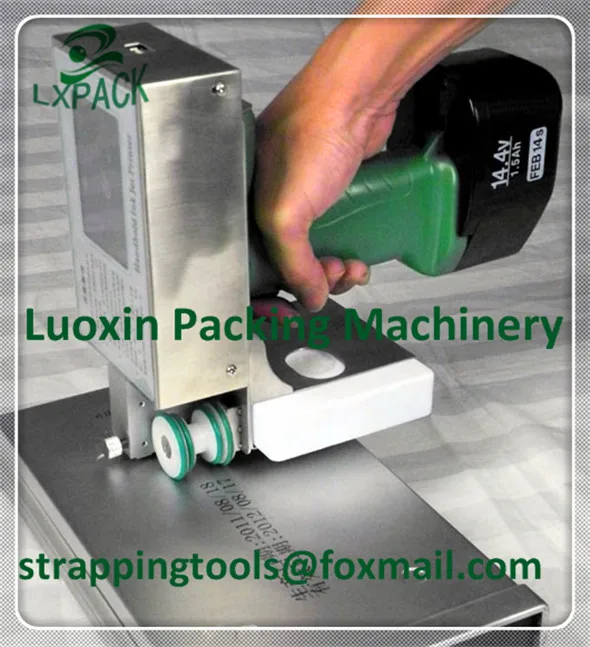 LX-PACK Lowest price handheld ink jet printer for batch carton box printing machine for wood plastic aluminum foil cartons cable