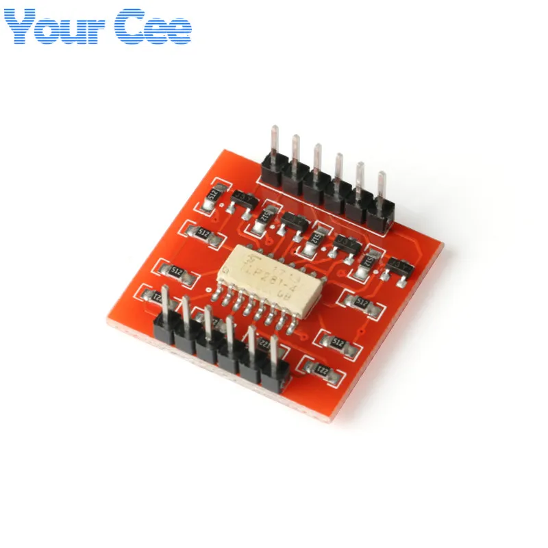 2pcs TLP281 4-Channel Opto-isolator Module Optocoupler Isolation High Low Level Expansion Board for Arduino