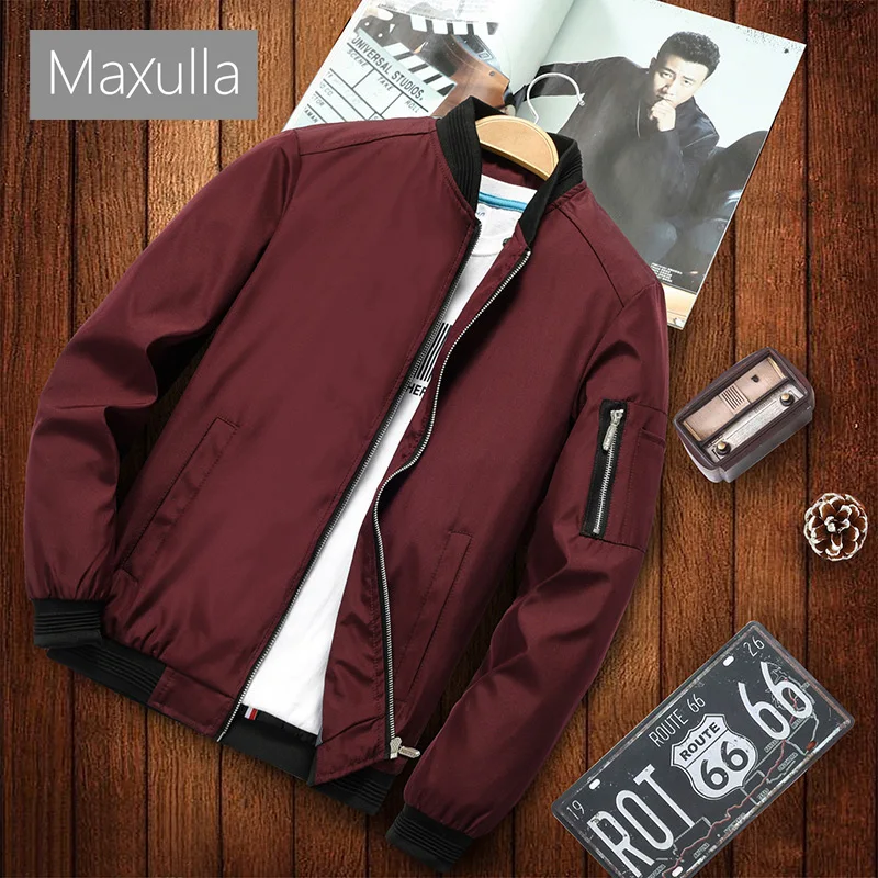 Maxulla Mens Jacket Spring Autumn Men Fashion  Streetwear Hip Hop Anorak Coats Bomber Jackets Mens Outwear Brand Clothing 6XL