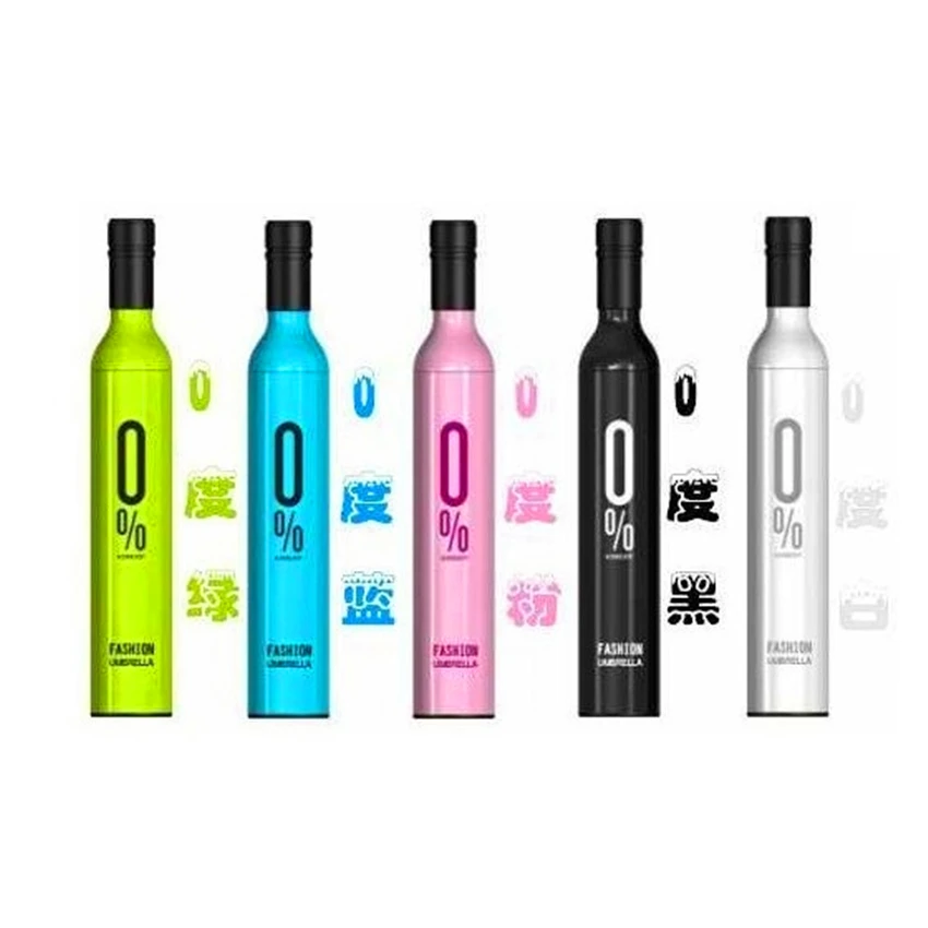 Free Shipment Bottled Umbrella Wine Bottle Umbrellas Promotional Gift Sun Protection Organized Novelty Nylon Raingear