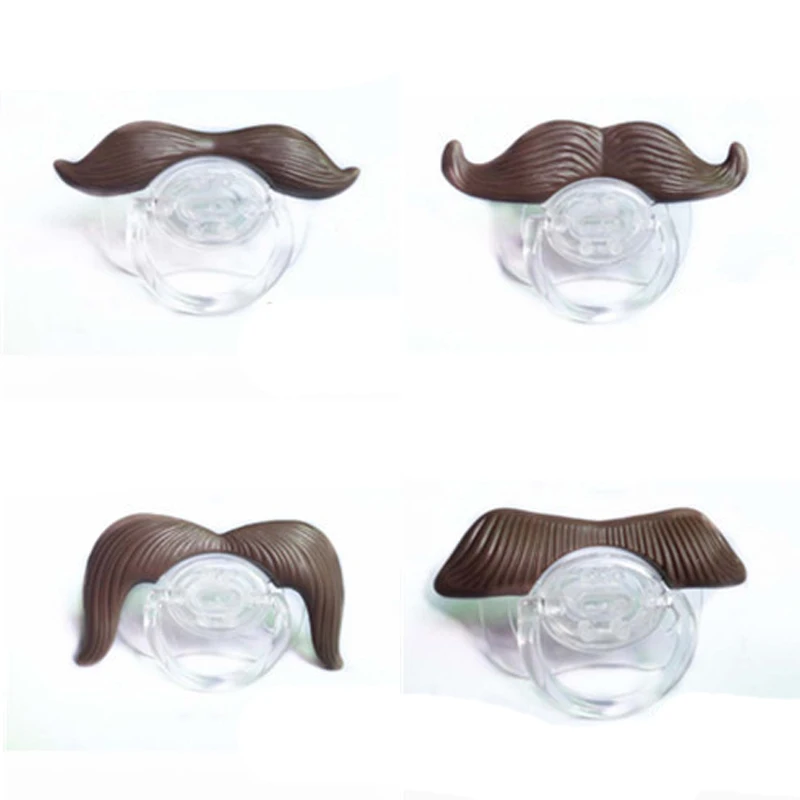 Hot Sale 4Pcs /1Set Silicone Funny Dummy Baby Soother Joke Prank Toddler Pacy Orthodontic Nipples Teether Baby Pacifier Care