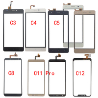 Touch Screen Glass For Oukitel C3 C4 C5 C8 C11 Pro C12 Touch Screen Glass Digitizer Panel Glass Sensor Mobile Phone Adhesive