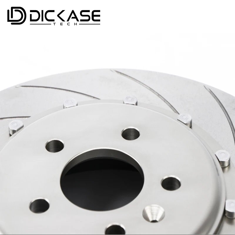 DICASE high carbon two-piece brake disc 370*22 with race brake pad for cupra leon