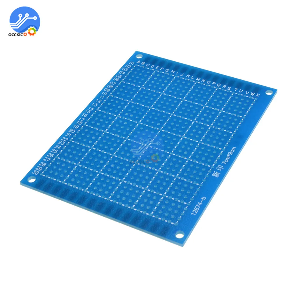 1pcs 7x9 cm one Side Prototype PCB Tinned Universal Printed Circuit Module Prototype Board Stripboard For Arduino