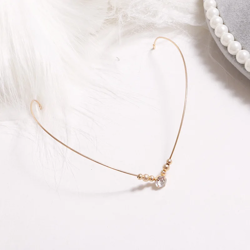 1PC New Arrival Fashion Headbands For Women Crystal Alloy Hairbands Back Holder Headwear Girls Lovely Hair Band Hair Accessories