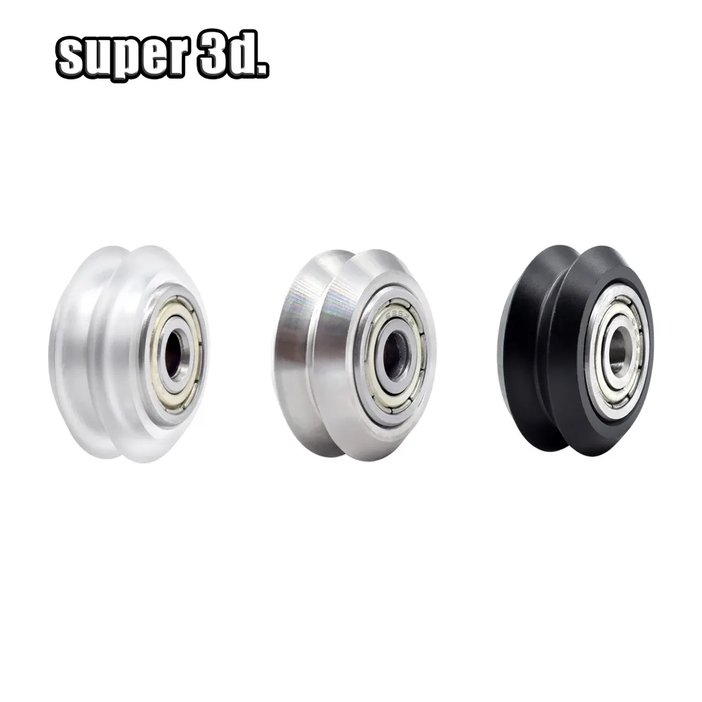 CNC Openbuilds Wheels Plastic POM with 625zz MR105zz Idler Pulley Bearing Round Perlin Wheel for V-Slot C-Beam 3d printer parts