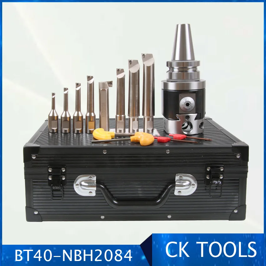 

quality Precision NBH2084 8-280mm Boring Head System BT40 M16 Holder +8pcs 20mm Boring Bar Boring rang 8-280mm Boring Tool Set