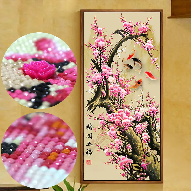 

Special shaped,diamond painting,Plum,flowers,full,diamond embroidery,cross stitch,picture of rhinestones home decoration new