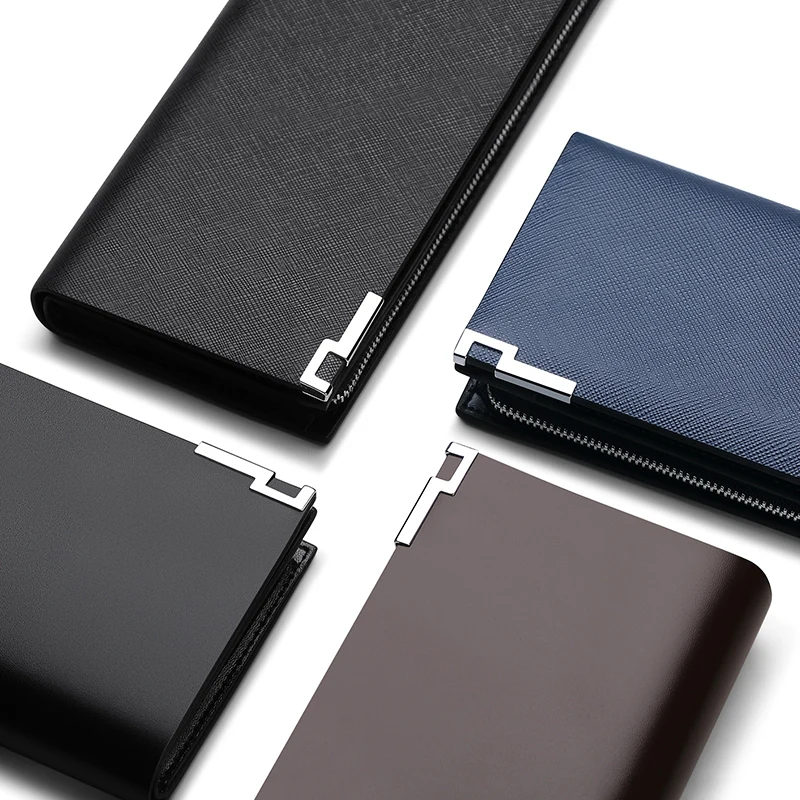 Men's Genuine Leather Long Wallet Fashion Multifunctional Mobile Credit Card Holder Coin Wallet