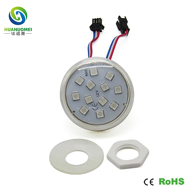 

ucs1903 12v 60mm 12leds led pixel rgb led module decorative letter light modulos de led smd5050 ip68 scrolling led display