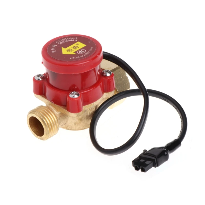 AIMOMETER-conector G1/2 para bomba de circulación, interruptor de Sensor de flujo de agua, rosca macho, 220V, 60-90W