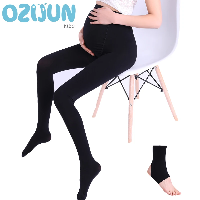 Zwangerschapskleding Lente Zomer 200D Fluwelen Zwangere Panty Zwarte Kleur Hoge Elastische Panty Comfortabele femme enceinte sokken