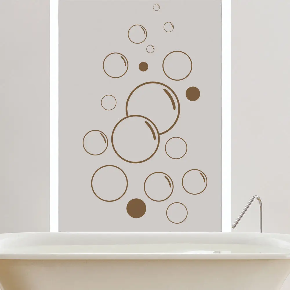 Floating Bubbles Bath Soap Wall Stickers Lather Bathroom Wall Stickers Home Decor Art Decals High Quality Wallpaper Mural SA361