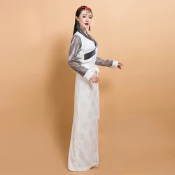 New Bora Ando Tibetan Long Robe Ethnic style Lhasa Gown Dress Traditional Tibetan Women Clothing Nepal Tibet Tourist costumes