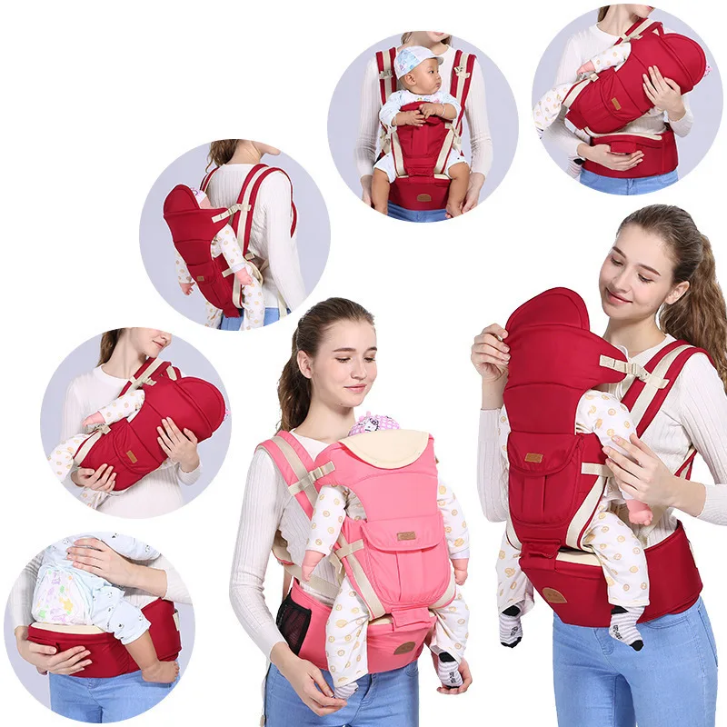 

Baby Sling Waist Stool Toddler Breathable Multifunctional Cross Straps houlder Waist Backpack Carrier Four Seasons