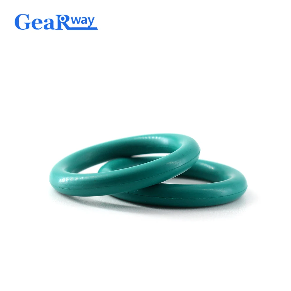 5mm CS Green FKM O Ring Sealing Fluorine Rubber O-ring Seal Gasket 15/16/17/18/34/35/36mm OD O Type Ring Seal Washer