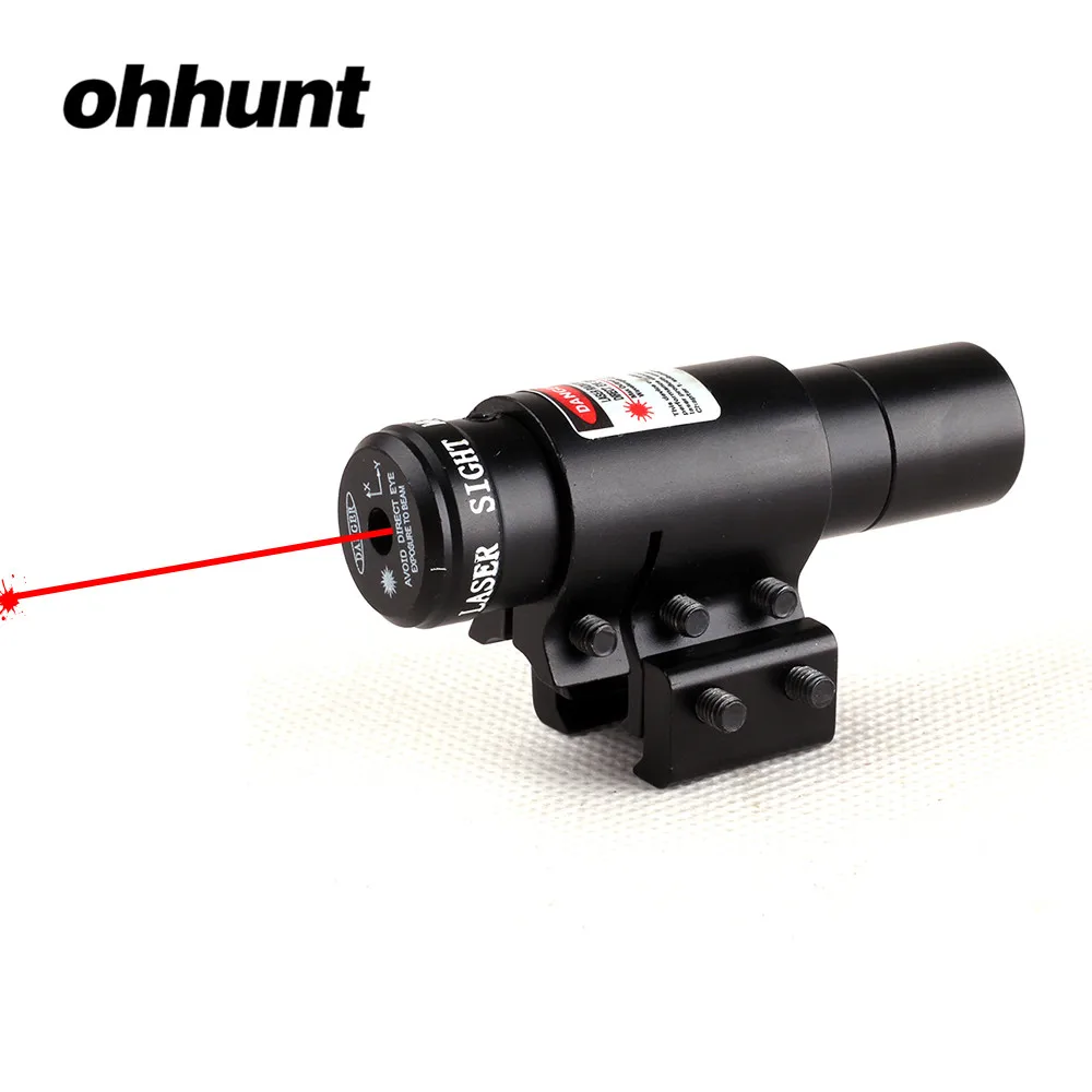 ohhunt Hunting 1mw Red Laser Sight Scope 11mm or 20mm Fit for Scope Push-button on/off Switch