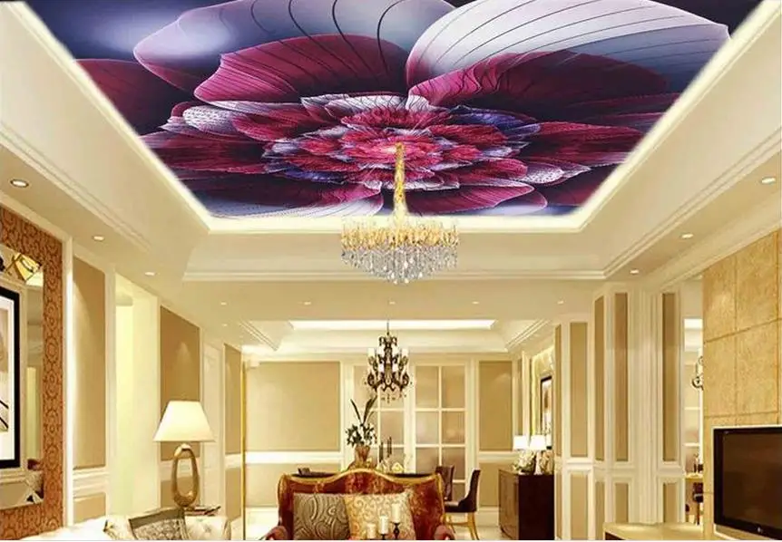 

custom modern ceiling wallpaper 3d ceiling wall papers home decor living room Roses 3d photos ceiling hd wallpaper