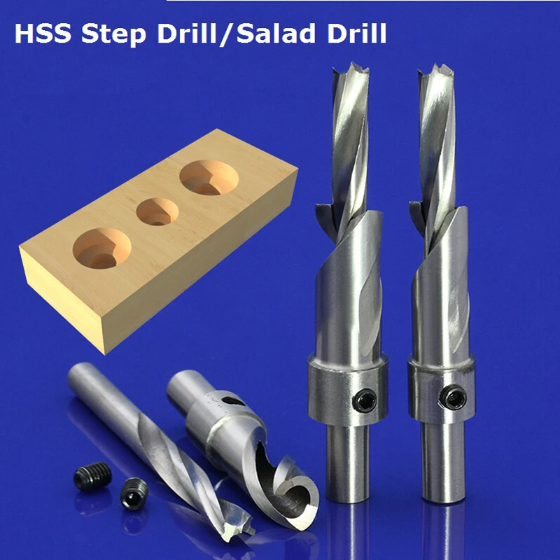 1pc 10mm SHK A series high speed steel CNC broach hole tools bore hole bits HSS step drill salad drill woodworking drills