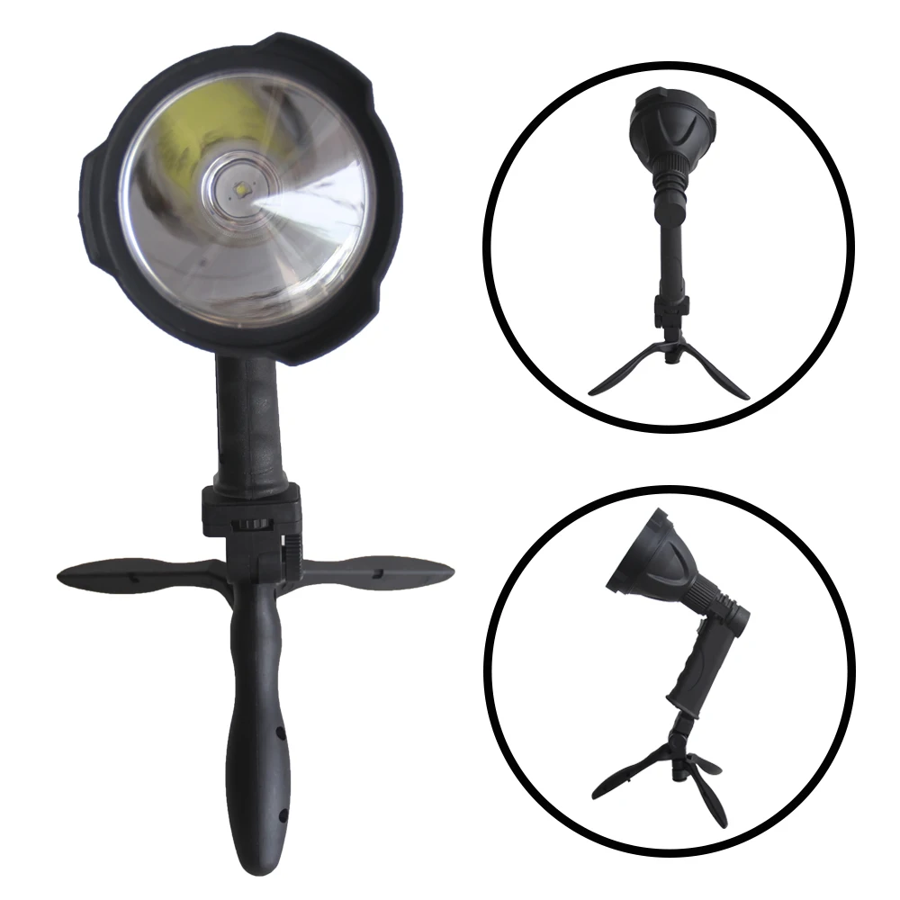 Lightweigh Powerful 10W LED Handheld Flashlight USB Rechargeable Torch Hunting Portable Lantern Searchlight Spot Beam Lamp