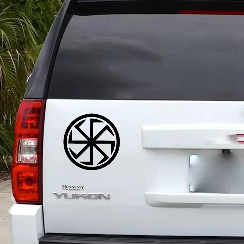 CK2201 #15*15 سنتيمتر kolovmouse تميمة السلافية قيمة مضحك سيارة ملصقا ملصق حائط من الفينيل أبيض/أسود ملصقات السيارات السيارات ل نافذة سيارة الوفير #2