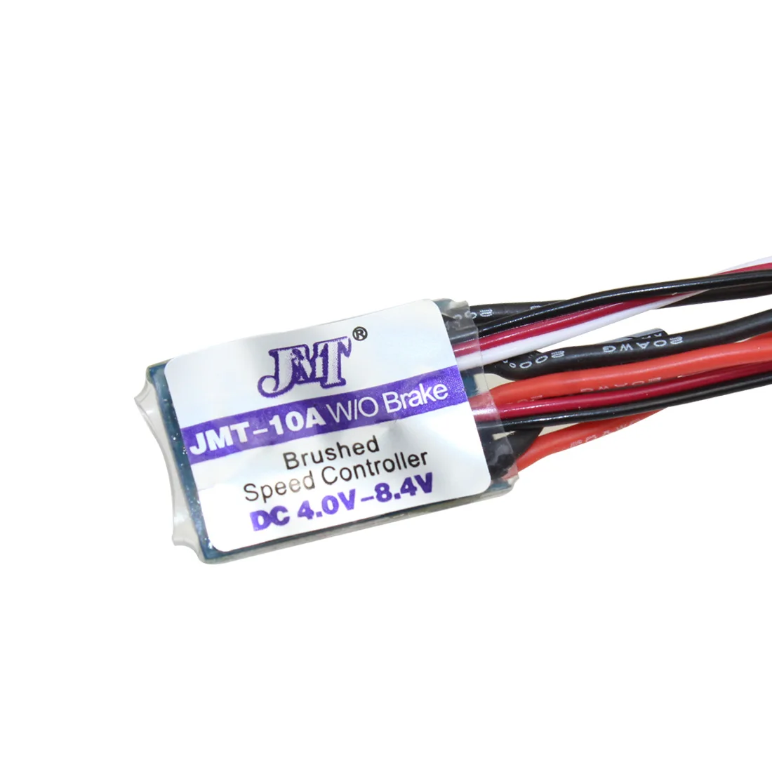 JMT High Quality RC Car 10A Brushed ESC Two Way Motor Speed Controller No/With Brake for 1/16 1/18 1/24 Car Boat Tank