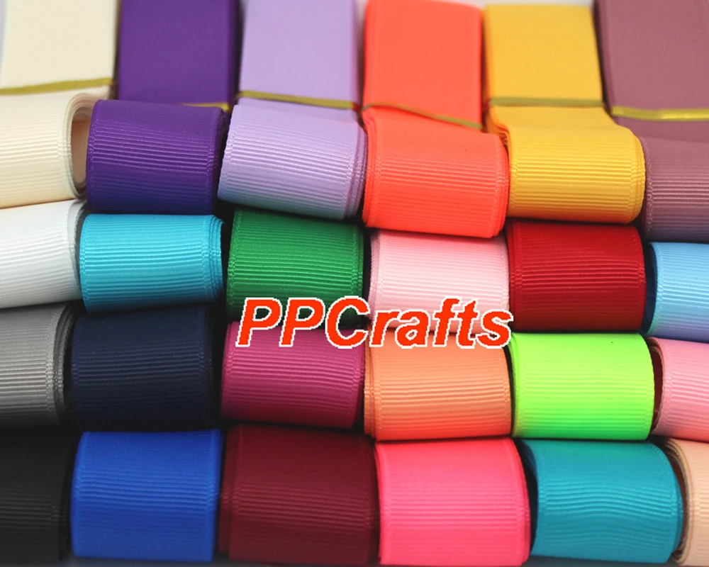 Grosgrain Ribbon 100% Polyester Fabric Tape ECO-Friendly Double Face Tie for Handmade Hair Bows Decor  DIY Gift Box  Accessories