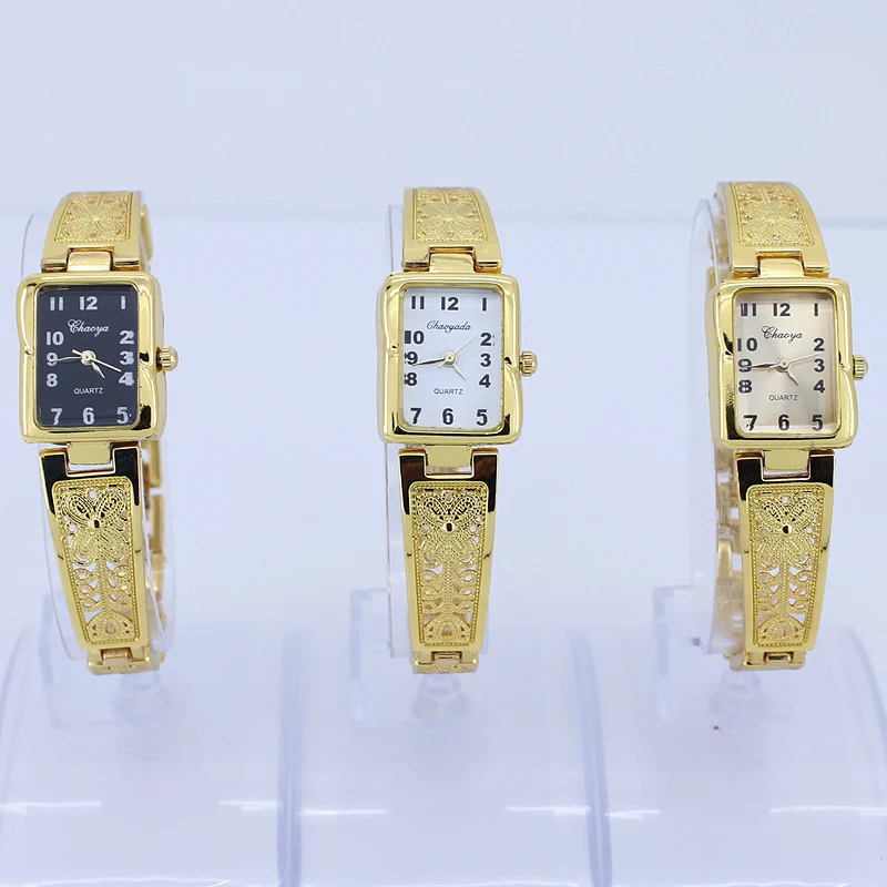 Chaoyada-ساعة يد أنالوج من الفولاذ المقاوم للصدأ للنساء ، أنيقة ، عتيقة ، فراشة مخرمة ، هدية للأمهات