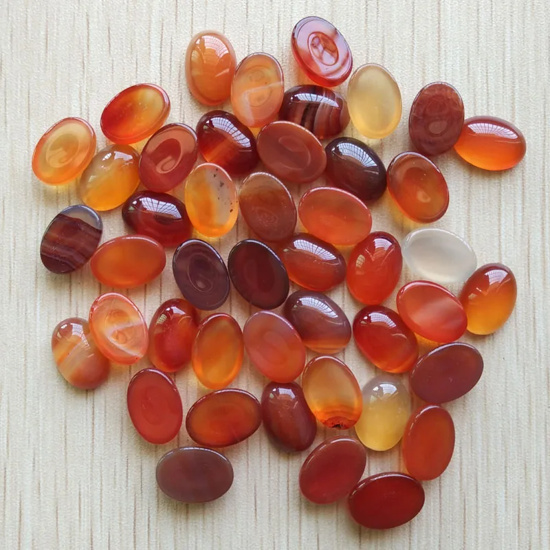 Fashion top quality natural red onyx Oval CAB CABOCHON stone  10x14mm beads for jewelry making wholesale 50pcs/lot free