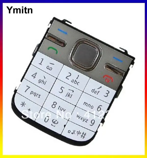 New Black/Silvery/Golden Ymitn Housing Home menu keypads button cover case For NOKIA C5 Replacement