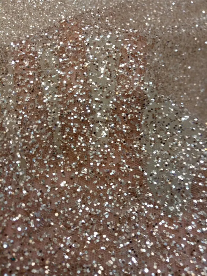 

Beautiful design JRB-10225 Glued glitter Tulle Lace Fabric French Nigerian For Women fashion dress or wedding dress