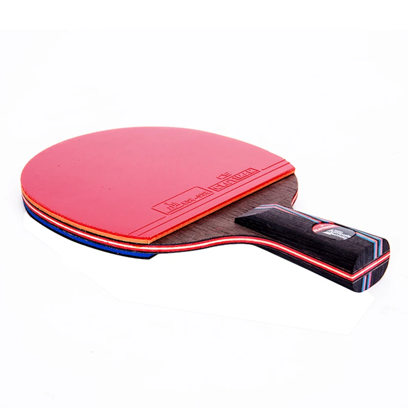 Carbon fiber table tennis racket 7 layers long handle short handle  horizontal grip tennis table paddle blade rubber