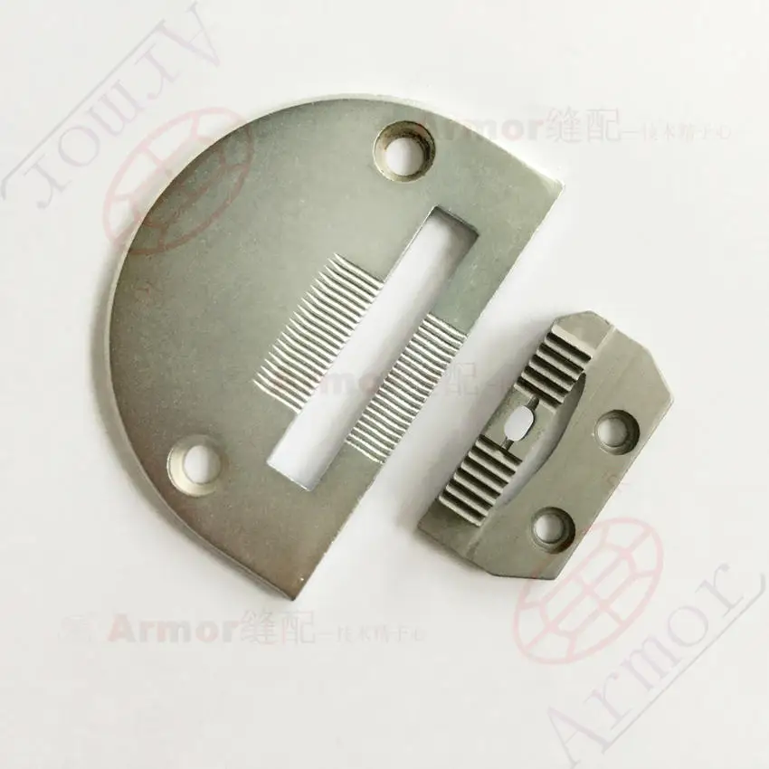 18030 NEEDLE PLATE AND 18031 FEED DOG fits for JUKI DNU-1541 JUKI DNU-241 Seiko 8B Seiko 280 sewing machine #18030+18031